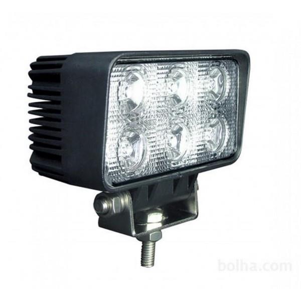 12V-24V ÇALIŞMA LAMBASI DİKDÖRTGEN LED 6500K (6 X 3W) (96*80 MM)