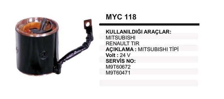 24V MARŞ GÖVDESİ MITSUBISHI TİPİ 5.5 KW FORD CARGO-MAN-MITSUBISHI SAFIR-RENAULT TIR