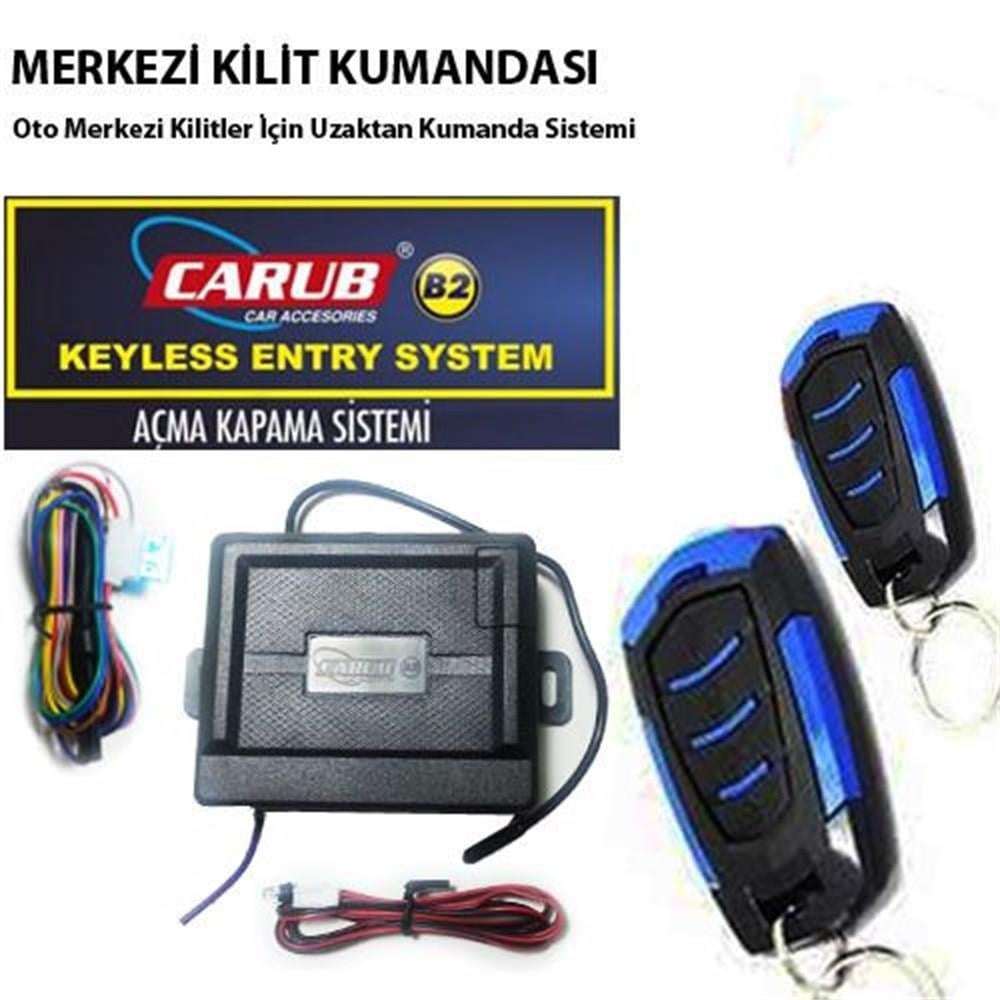 CARUB 12V UZAKTAN KUMANDA MAVİ (4 TUŞLU)