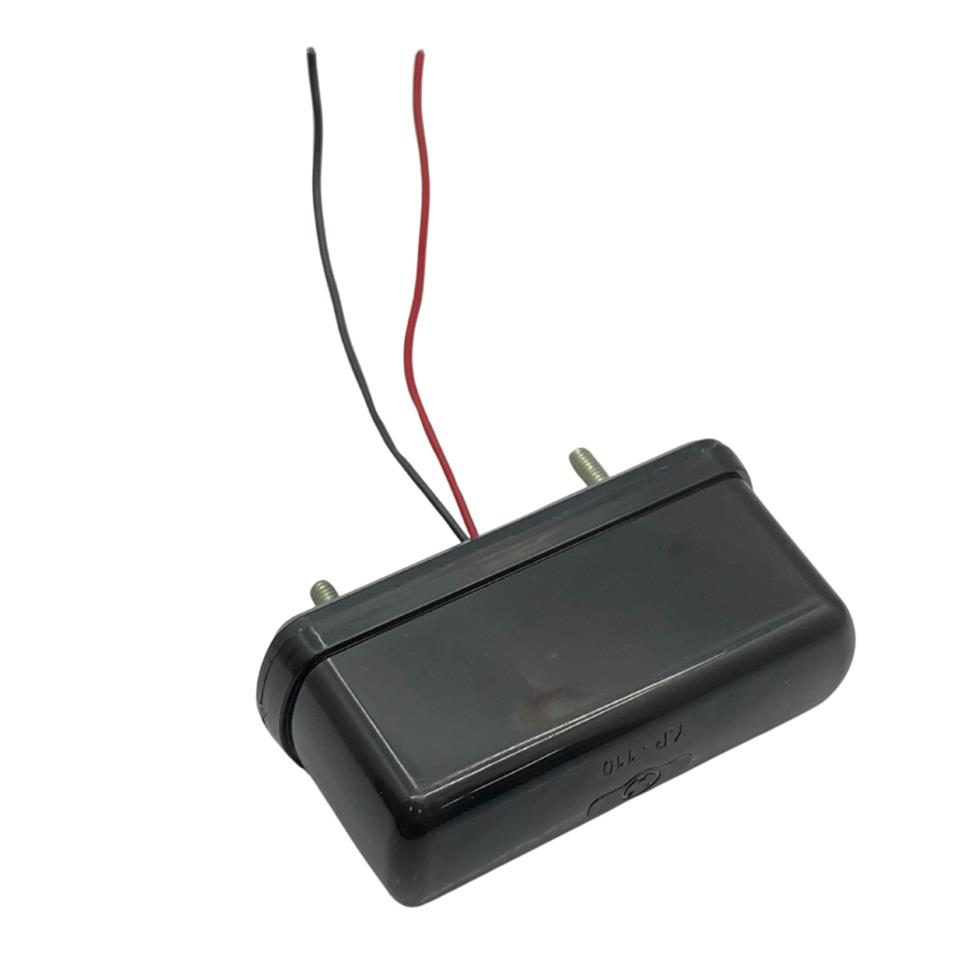 12V-24V PLAKA LAMBASI 2 LEDLİ (SİYAH) (82*30 MM)