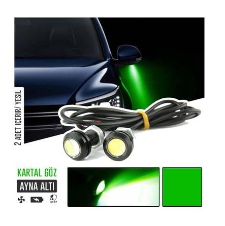 KARTAL GÖZ LAMBASI (AYNA ALTI) LEDLİ YEŞİL