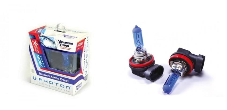 PHOTON 12V H11 AMPUL 55W BEYAZ IŞIK DIAMOND VISION 5000K (2 AD)