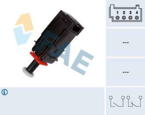 FAE FREN MÜŞÜRÜ (4 FİŞ) FIAT/PEUGEOT/CITROEN/OPEL
