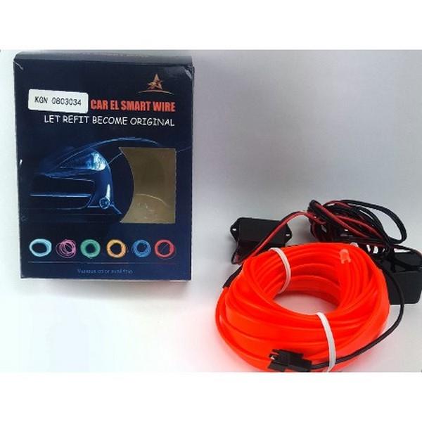 12V NEON IŞIKLI KABLO KIRMIZI İKİ RÖLELİ (KABLOLU) (5 MT)