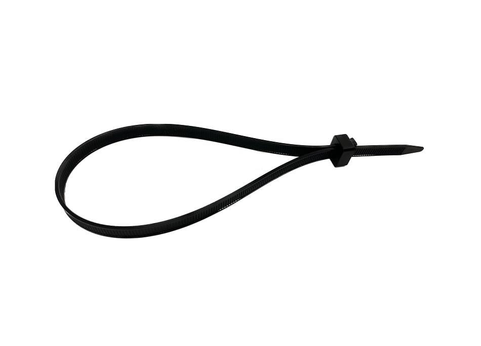 HELLERMANN KABLO BAĞI 7.6 X 375 SİYAH (ŞASİ TİPİ) (TEK DELİKLİ UYGULAMA ALANLARI İÇİN) (100 AD)