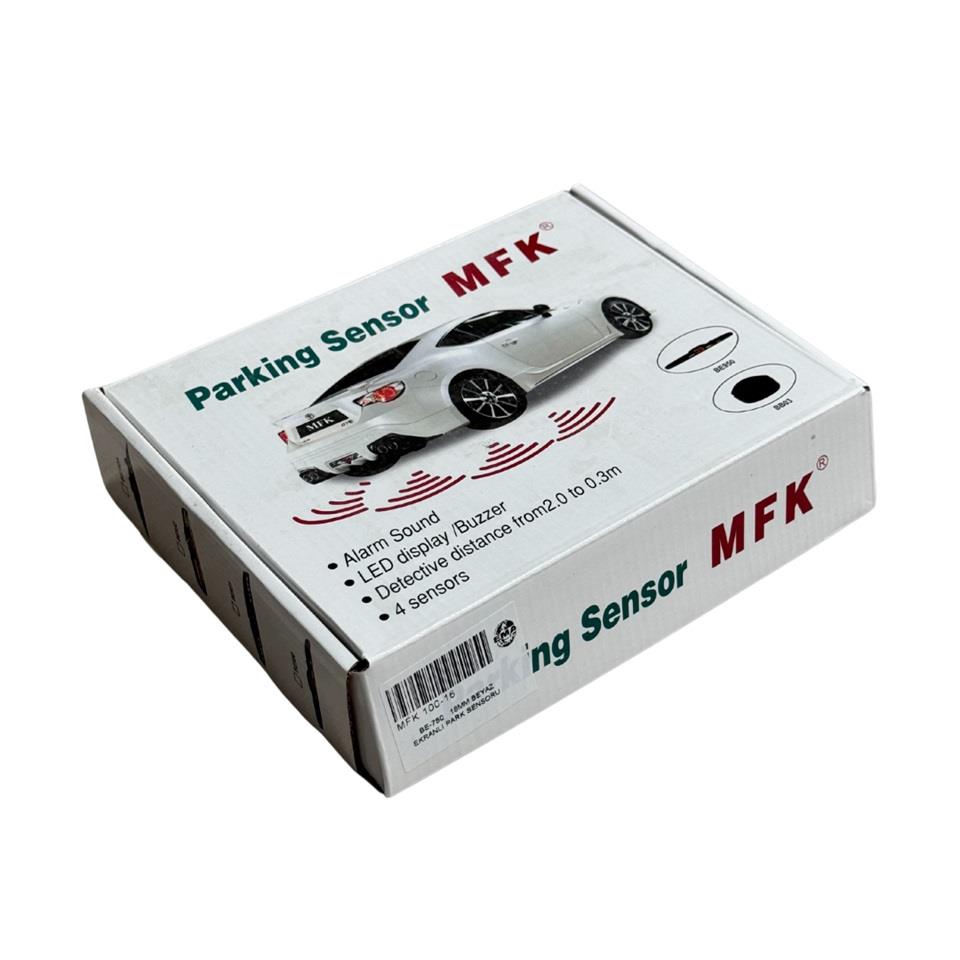 PARK SENSÖRÜ SES İKAZLI+OVAL GÖSTERGELİ B750 (SES AYARLI) (18.5 MM) BEYAZ
