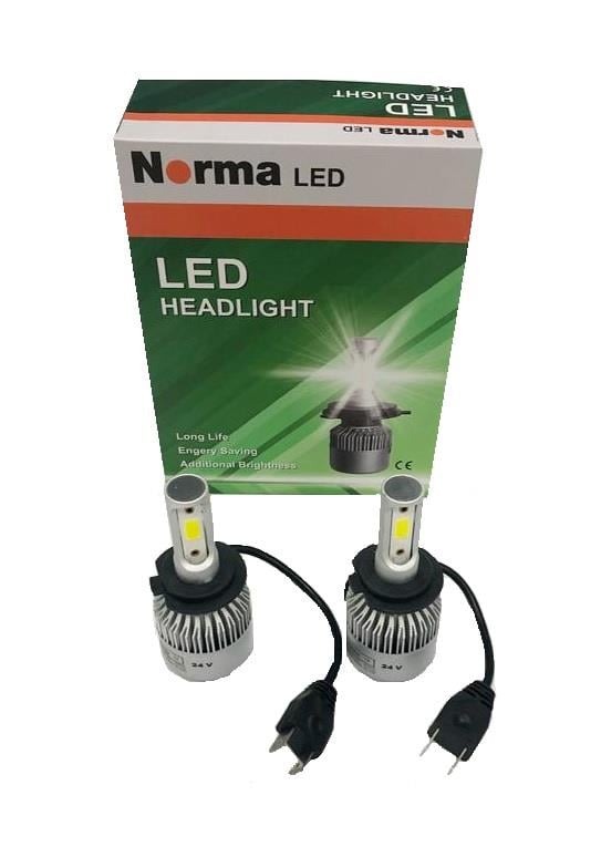 NORMA 24V H7 COB LED XENON FAR AMPUL SETİ 6000K 8000 LÜMEN