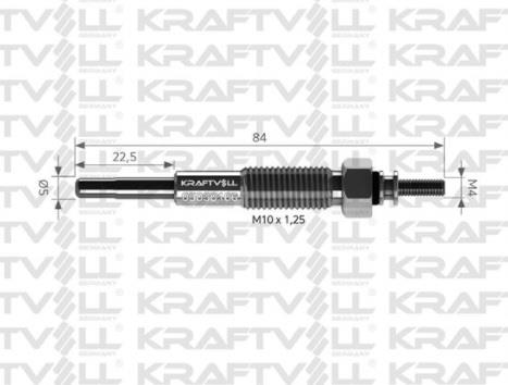 KRAFTVOLL 24V KIZDIRMA BUJİSİ MAZDA TITAN-MITSUBISHI FORKLİFT-NISSAN CIVILIAN/PATROL-TCM FORKLİFT