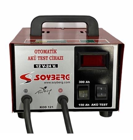 SOYBERG 4V-36V AKÜ TEST CİHAZI (2 KADEMELİ) (150 A/300 A) (OTOMATİK)