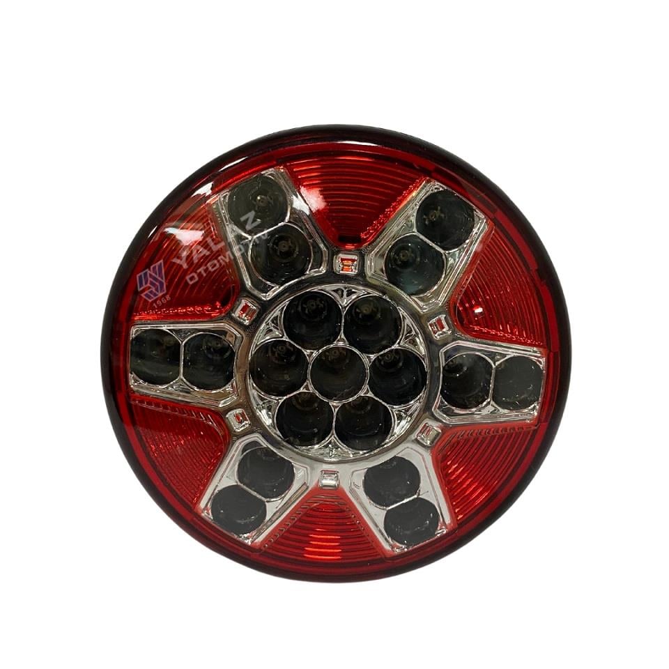 FARPLAS 24V ARKA SİS LAMBASI LEDLİ (YUVARLAK) GÜLERYÜZ COBRA-MITSUBISHI-OTOKAR-TEMSA (122 MM)