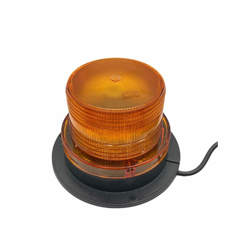 12V-110V ÇAKAR TEPE LAMBA MIKNATISLI ÇAKMAK FİŞLİ 18 LEDLİ SARI (FONKSİYONLU) (130*90 MM)