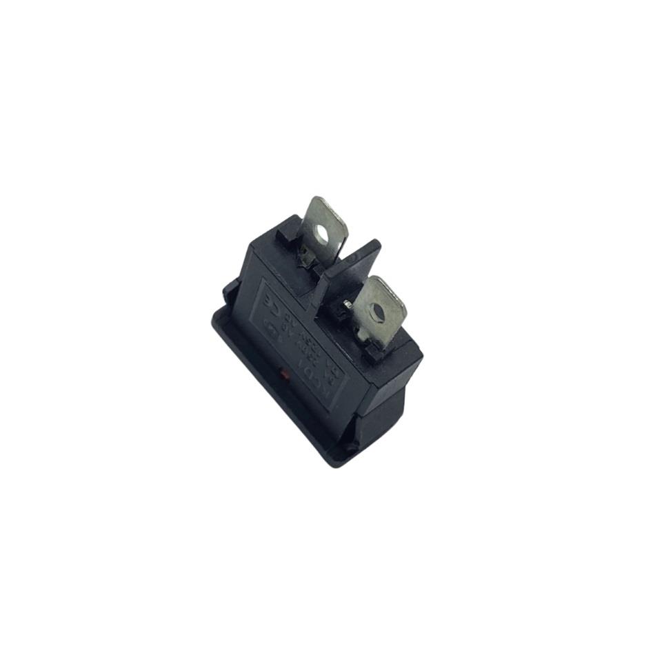 TUŞLU ANAHTAR MİNİ DAR TİP IŞIKSIZ KIRMIZI (ON-OFF) (6A 250V / 10A 125V AC)