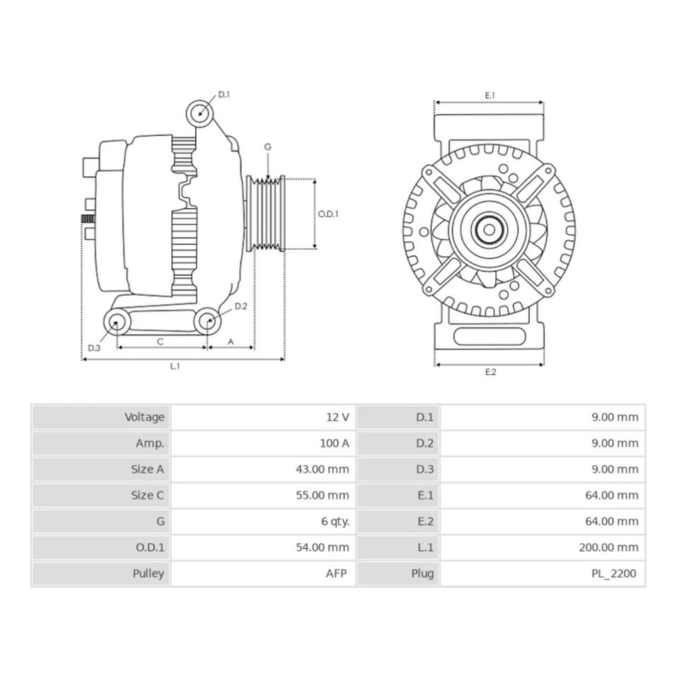 DENSO 12V ALTERNATÖR DİNAMO 105 A (DFM-L) OPEL ASTRA H/CORSA D/MERIVA 1.3 CDTI (ITALY)