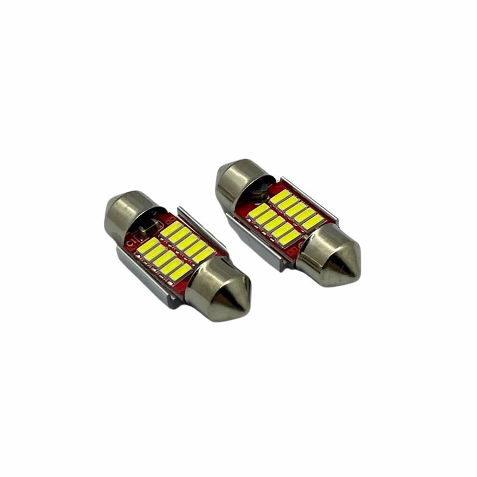 12V-24V SOFİT AMPUL 10 LEDLİ BEYAZ CANBUS 31 MM (2 AD)