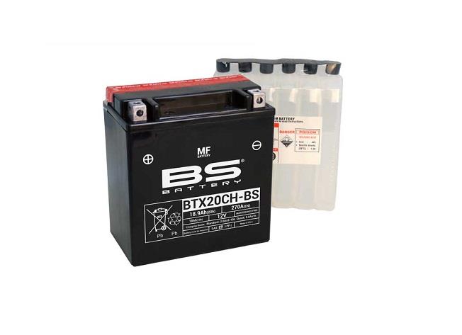BS BATTERY 12V 18.9 AH MOTOSİKLET AKÜSÜ 270 A (EN) (150*87*161) (BTX20CH-BS) (TERS)