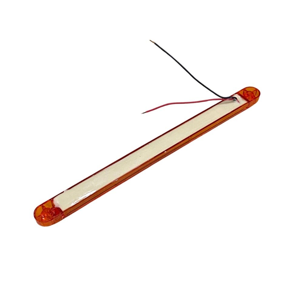 12V-24V PARMAK LAMBA 15-LEDLİ SARI (240*17 MM)