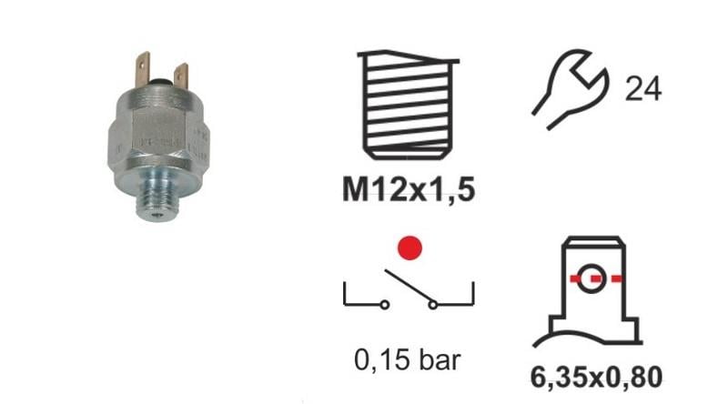 FREN MÜŞÜRÜ (M12 X 1.5) (0.50+0.15 BAR)