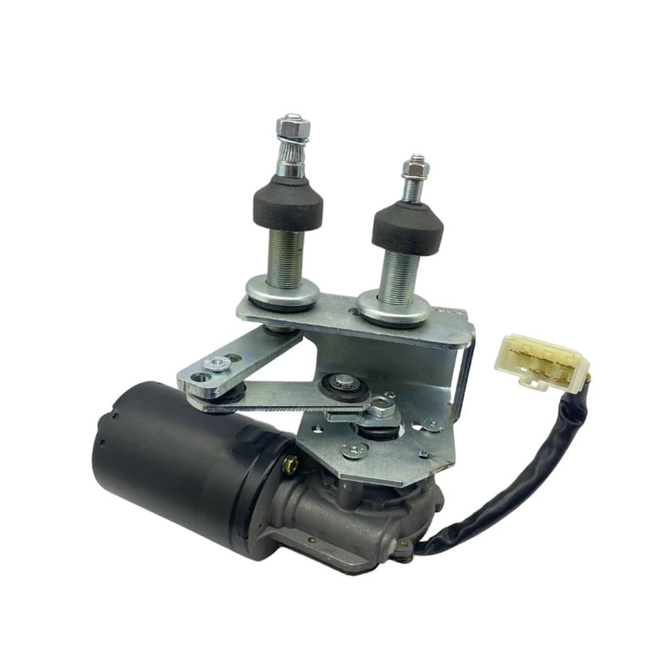 24V SİLECEK MOTORU MEKANİZMALI ÇİFT MİLLİ (M6/M8 CIVATA) (AYARLI)