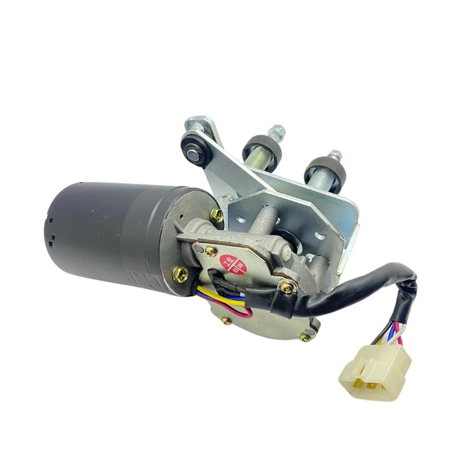 24V SİLECEK MOTORU MEKANİZMALI ÇİFT MİLLİ (M6/M8 CIVATA) (AYARLI)