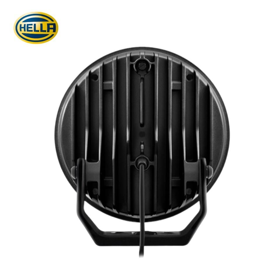 HELLA 12V-24V LED LAMBA OFF-ROAD YUVARLAK (KROM ÇERÇEVE) 3000 SARI-BEYAZ (220 MM)