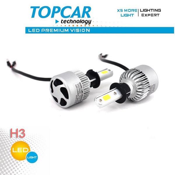 9-36V H3 LED FAR AMPUL SETİ 6500K 3900 LÜMEN (COB LED) 