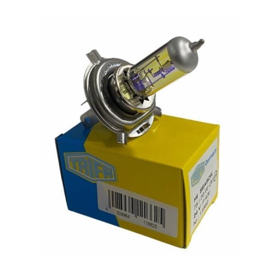 TRIFA 24V H4 AMPUL 75/70W P43T GERMANY (4 MEVSIM) (KOLORMATİK)