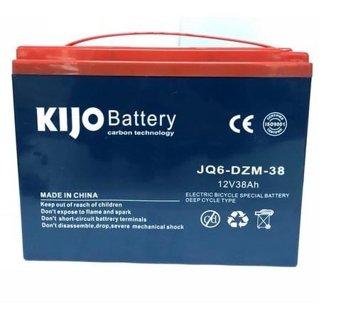 KIJO 12V 38 AH ELEKTRİKLİ BİSİKLET AKÜSÜ DEEP CYCLE (222*105*175)