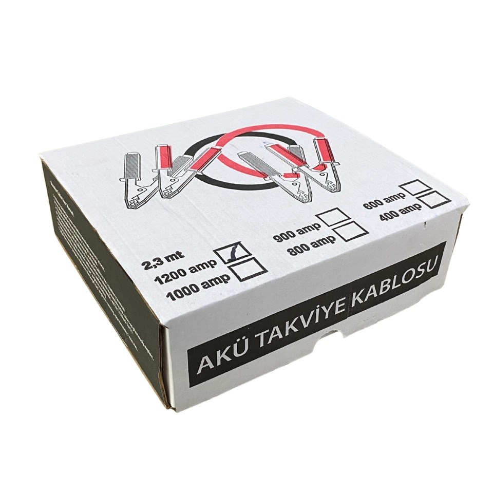 AKÜ TAKVİYE KABLOSU 1200 AH 50 MM TAKIM (2.3 MT)