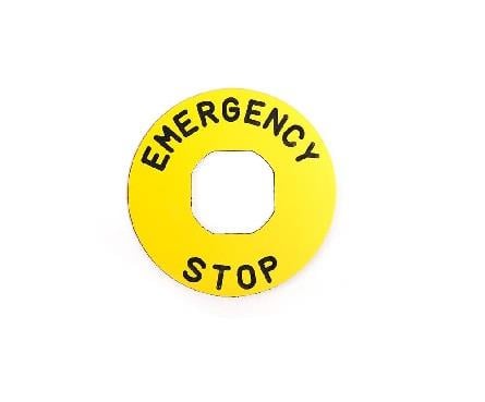 ACİL STOP BUTONU ETİKETİ (16 MM)