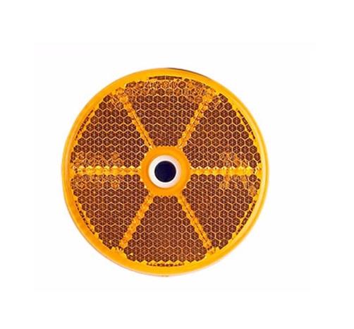 YUVARLAK REFLEKTÖR DELİKLİ SARI (60 MM)