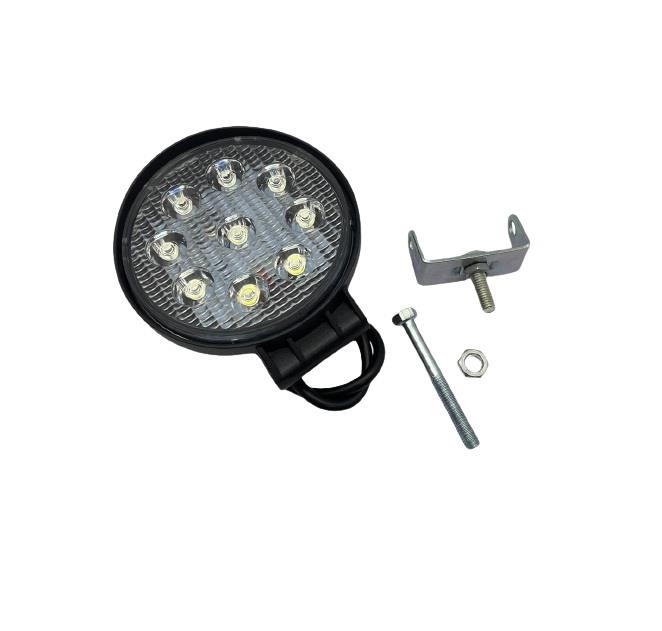 10V-30V ÇALIŞMA LAMBASI YUVARLAK 27W (9 LEDLİ) (114*114*37 MM)