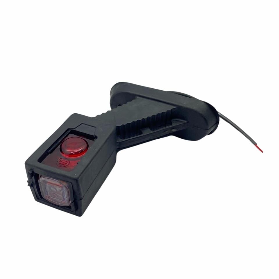 12V-24V DORSE DIŞ İŞARET BOYNUZ LAMBA KISA EĞRİ (LEDLİ)
