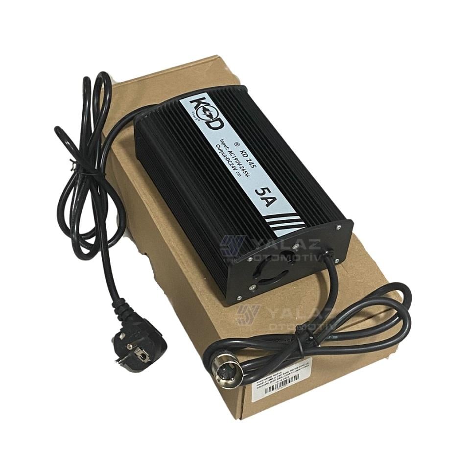 24V ENGELLİ ARACI ŞARJ REDRESÖRÜ (AKÜ ŞARJ CİHAZI) (ADAPTÖRÜ) OTOMATİK IŞIKLI 5000 mA (5 A)