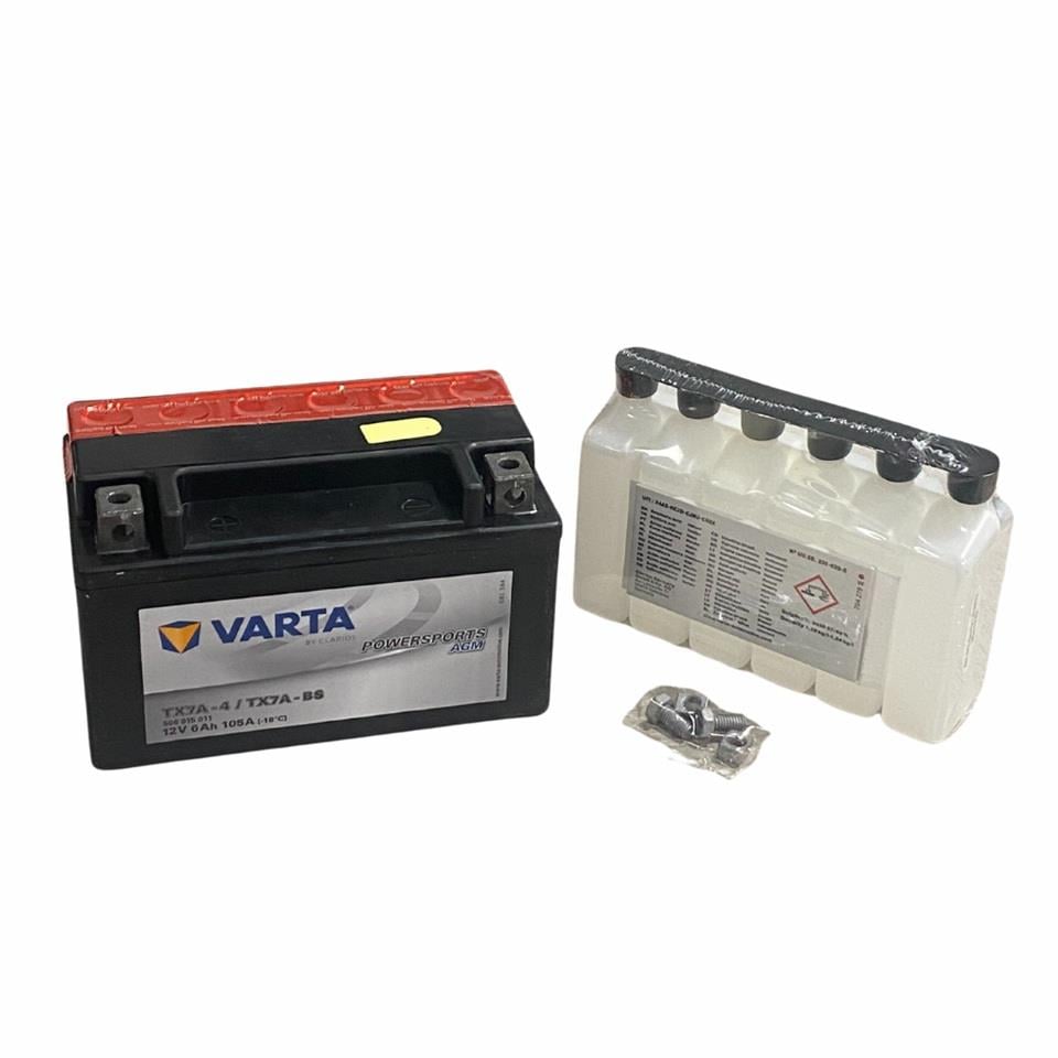 VARTA 12V 6 AH MOTOSİKLET AKÜSÜ AGM 105 A (EN) (150*85*94) (TX7A-4) (TX7A-BS) (YTX7A-BS) (TERS)