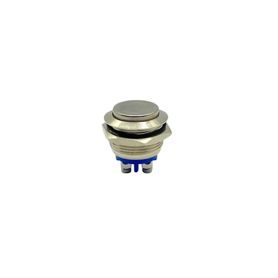 METAL BUTON (VİDALI) (19 MM) KROM BOMBELİ TİP