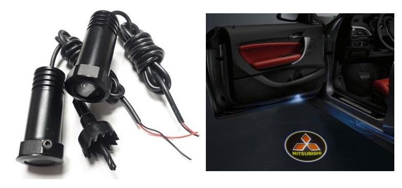 KAPI ALTI LOGO LAZER IŞIK LED 3D (MITSUBISHI) (2 AD)
