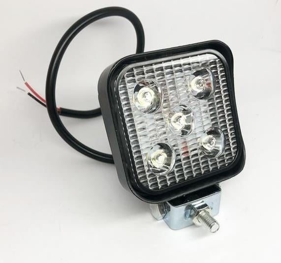 10V-48V OFF-ROAD MOTOSİKLET LAMBA BEYAZ KARE (5X3W POWER LEDLİ) (83*83 MM)