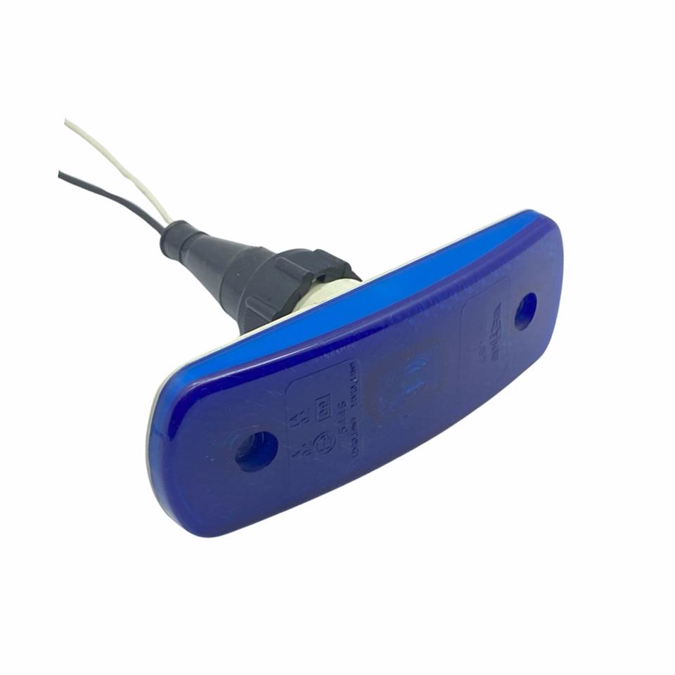 12V-24V YAN SİNYAL LAMBASI SİDE MARKER (LEDLİ) (MAVİ) (104*36 MM)