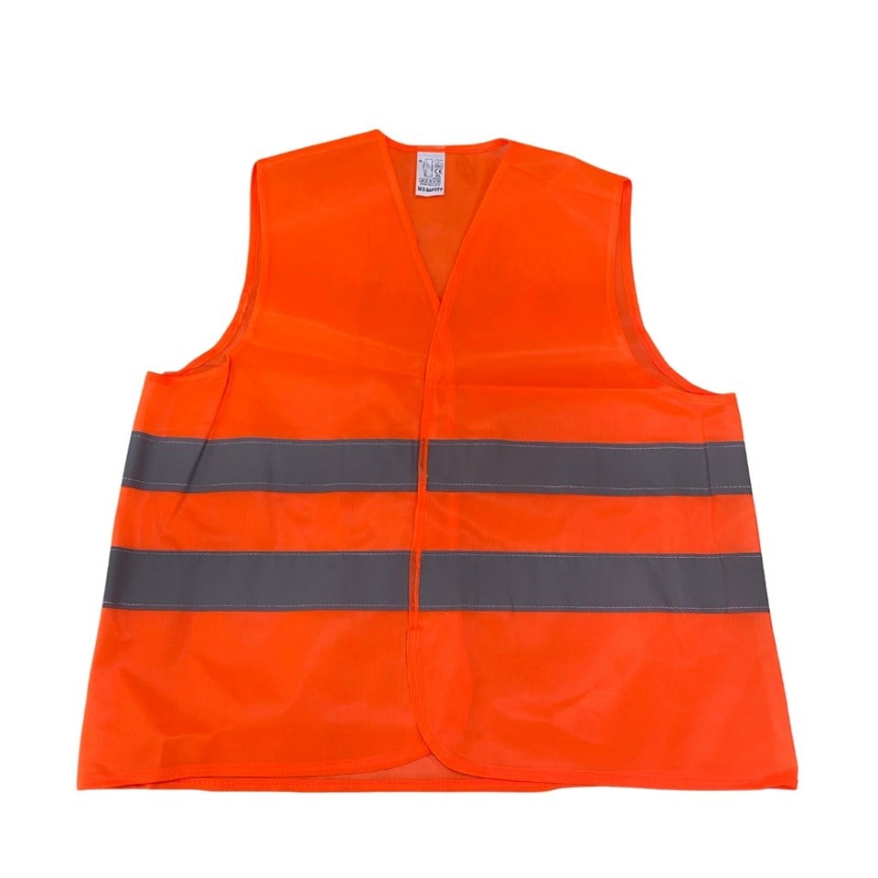 İKAZ YELEĞİ FOSFORLU REFLEKTÖRLÜ TURUNCU (XL)
