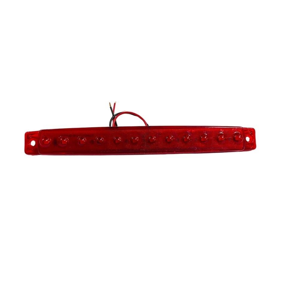 12V PARMAK LAMBA 12 LEDLİ KIRMIZI (171*20 MM)