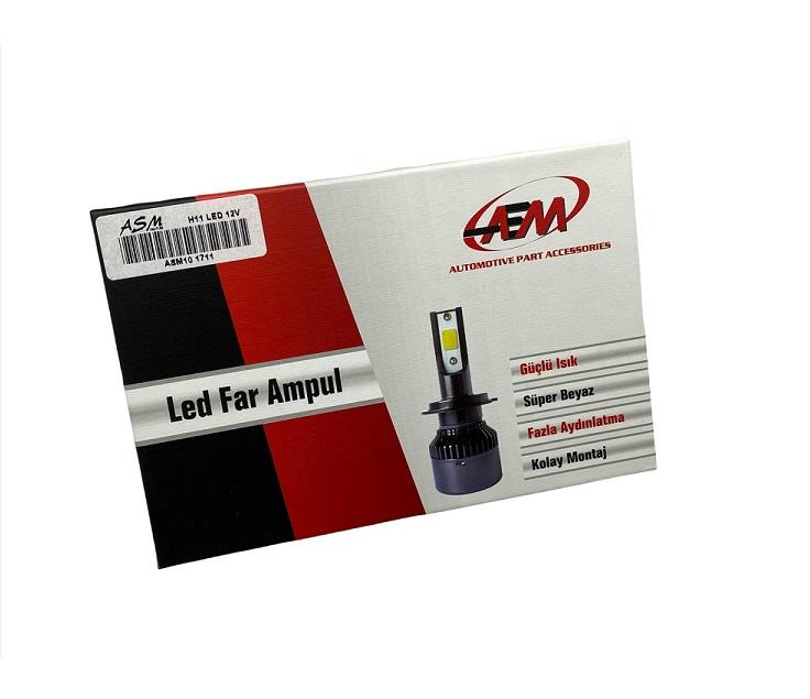 12V H11 CSP LED XENON FAR AMPUL SETİ 6000K 8000 LÜMEN