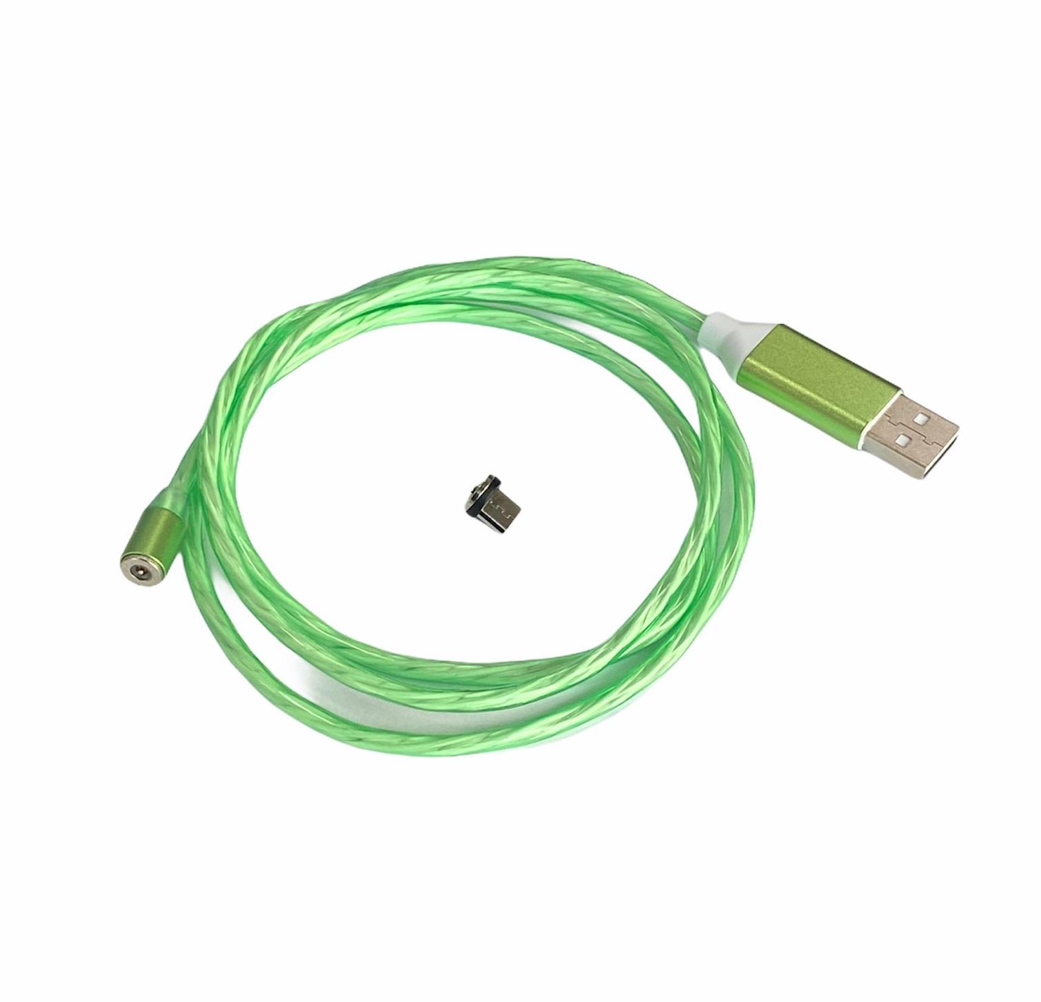 TELEFON ŞARJ KABLOSU MİKRO (MIKNATISLI) (IŞIKLI)