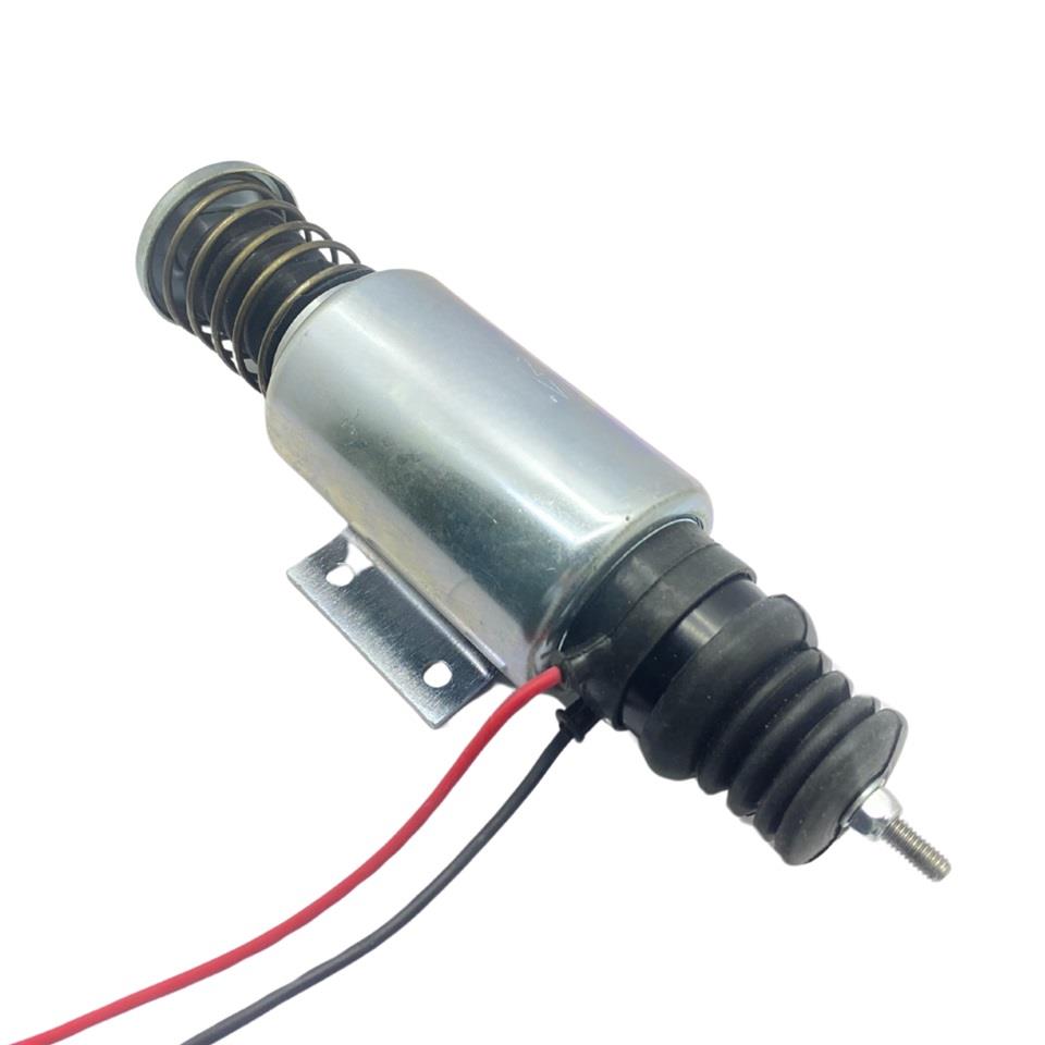 24V STOP SELENOİDİ (GÖVDE ÇAPI:60 MM) (PLATİNLİ) HITACHI TERS LIEBHERR RSV BOSCH