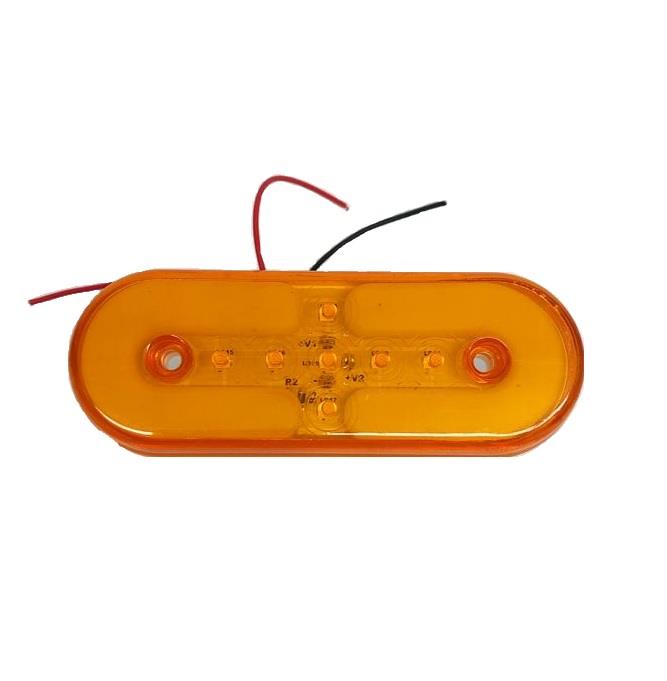24V YAN SİNYAL LAMBASI DORSE SİDE MARKER SARI (2 FONKSİYONLU) (NEON LEDLİ) 