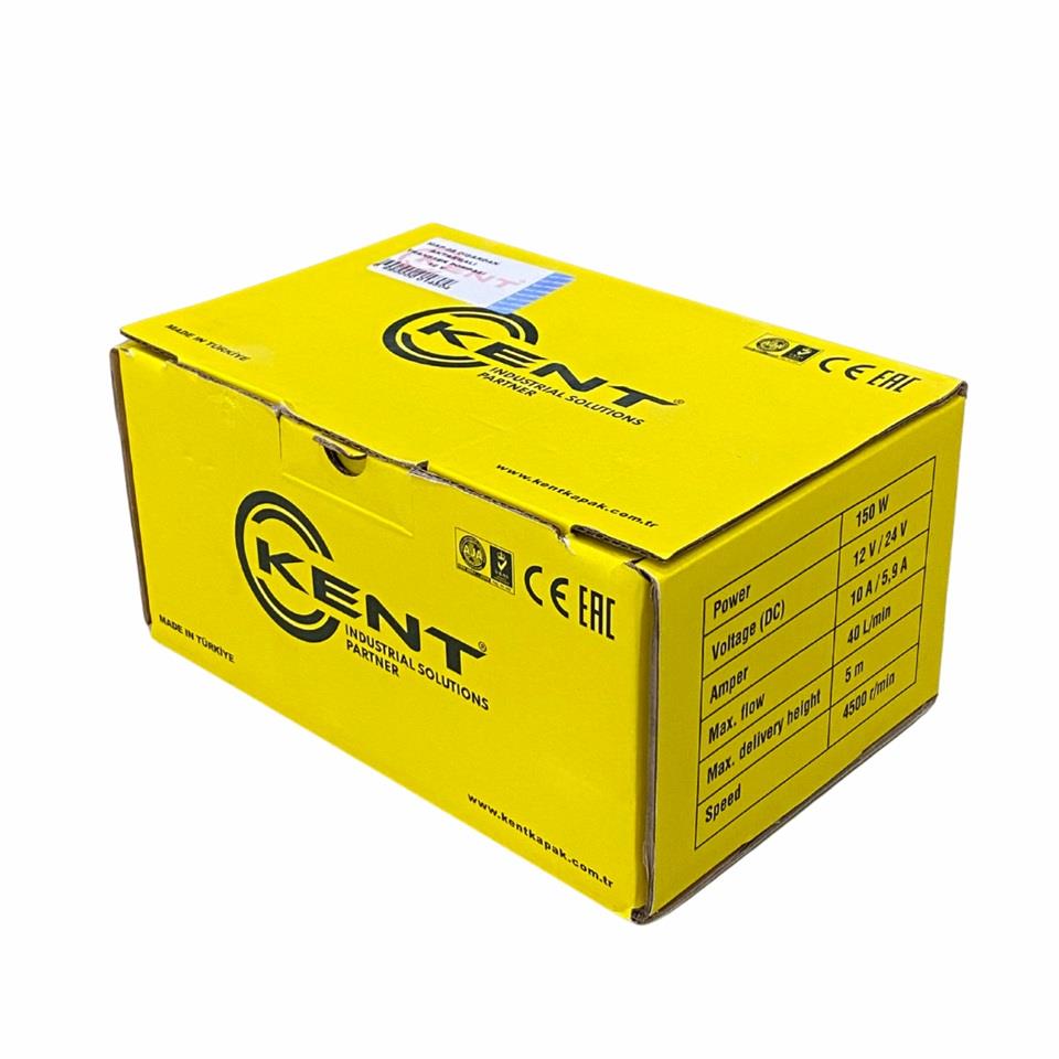 12V SIVI AKTARMA POMPASI 150W (40 LT/DK) (DIŞTAN) (GİRİ > ÇIKIŞ 19 MM) (170*95*90 MM)