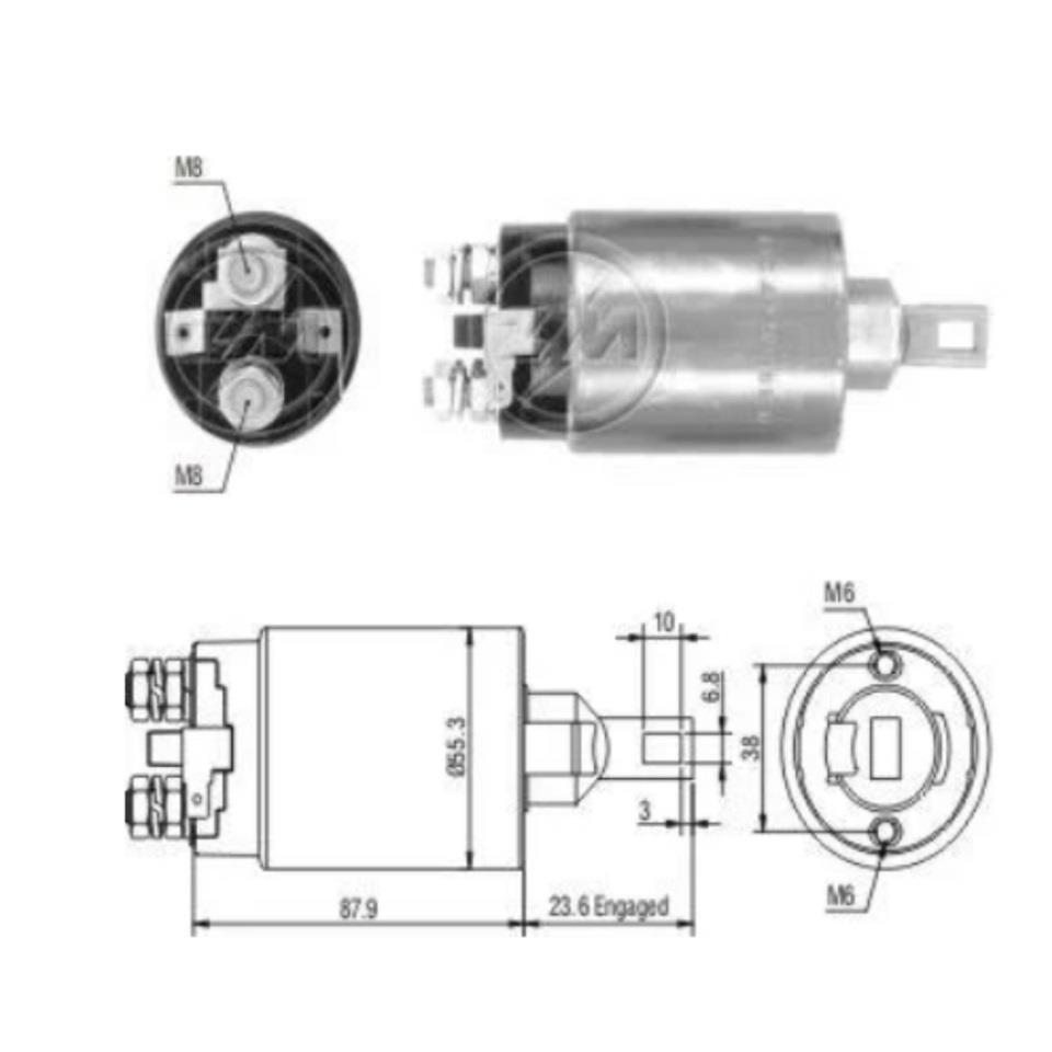 ZM 24V MARŞ OTOMATİĞİ MITSUBISHI EM (FİŞLİ)