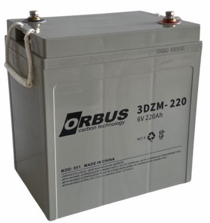 ORBUS 6V 220 AH JEL AKÜ (255*195*310)