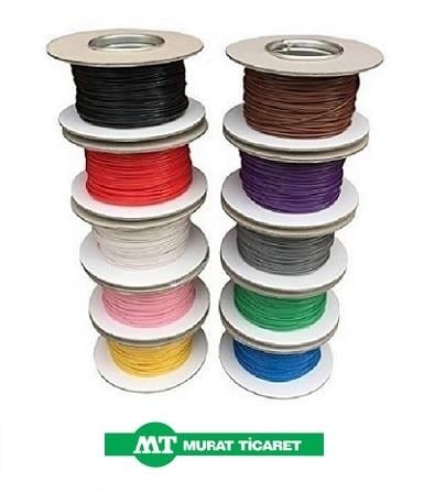 MURAT 1 MM TESİSAT KABLOSU (KALAYLI) (BEYAZ) (1 MT)