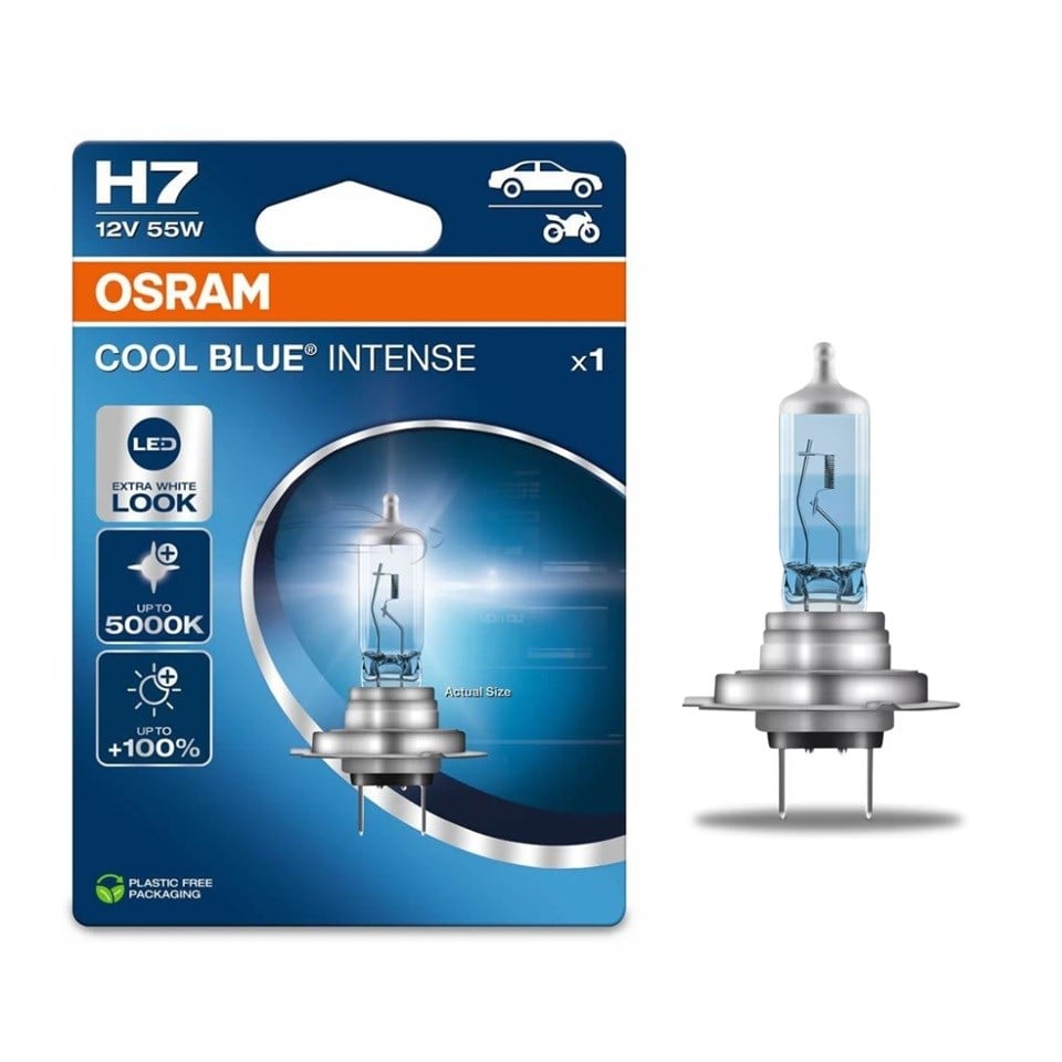 OSRAM 12V H7 AMPUL 55W 5000K COOL BLUE INTENSE (BEYAZ IŞIK)