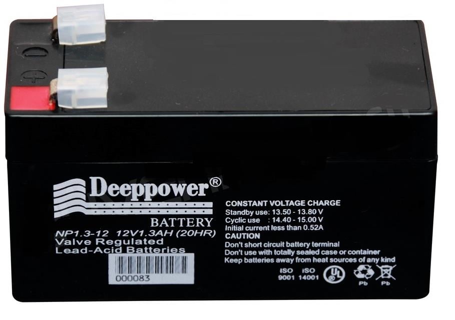 DEEPPOWER 12V 1.3 AH AKÜ KURU TİP (98*45*50) (0.51 KG)